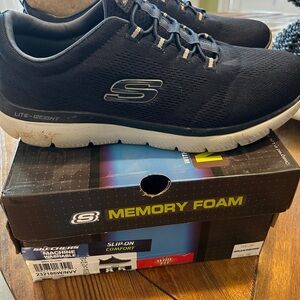 Skechers Men's Blue Memory Foam Shoes